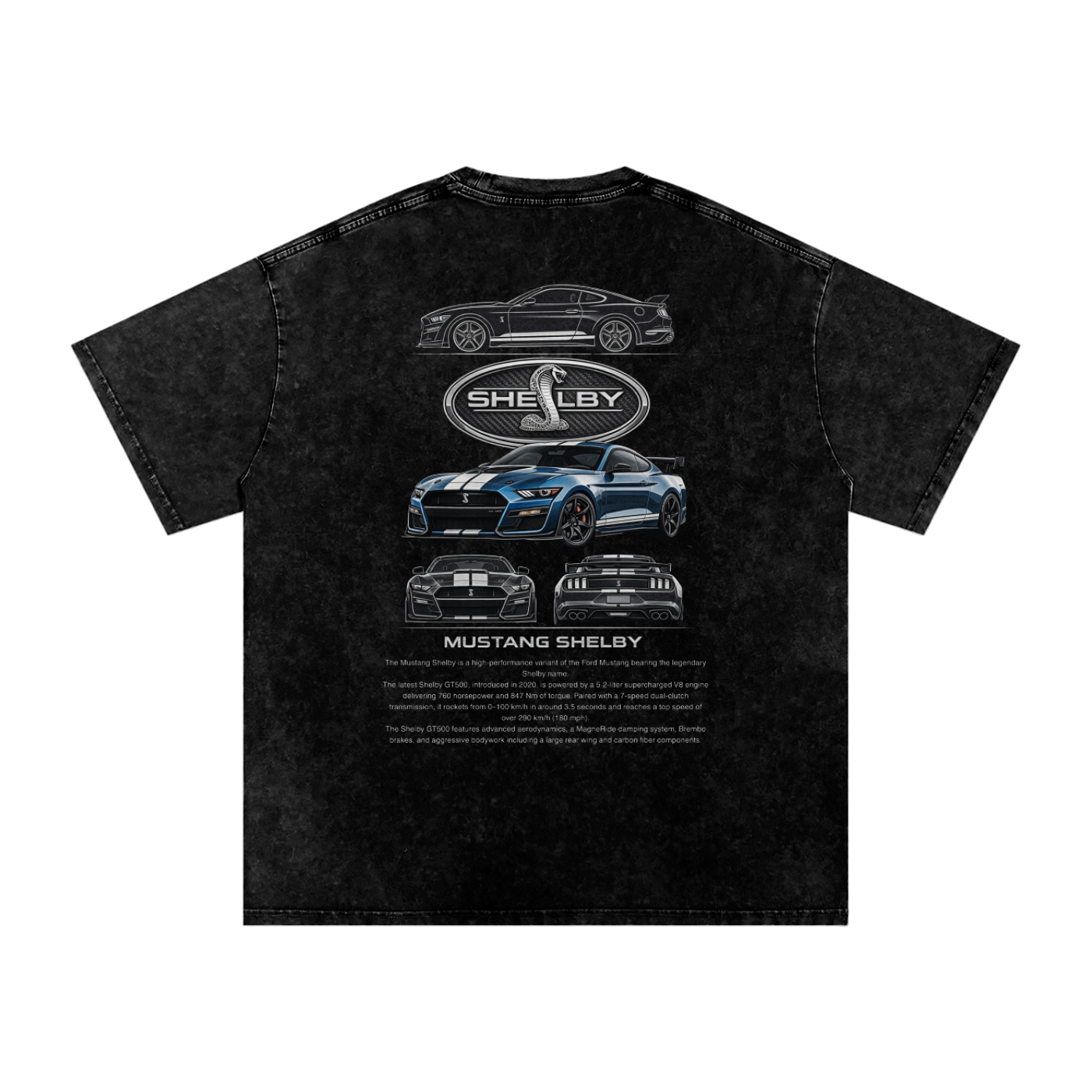 Ford Mustang Shelby Oversized Cotton T-Shirt