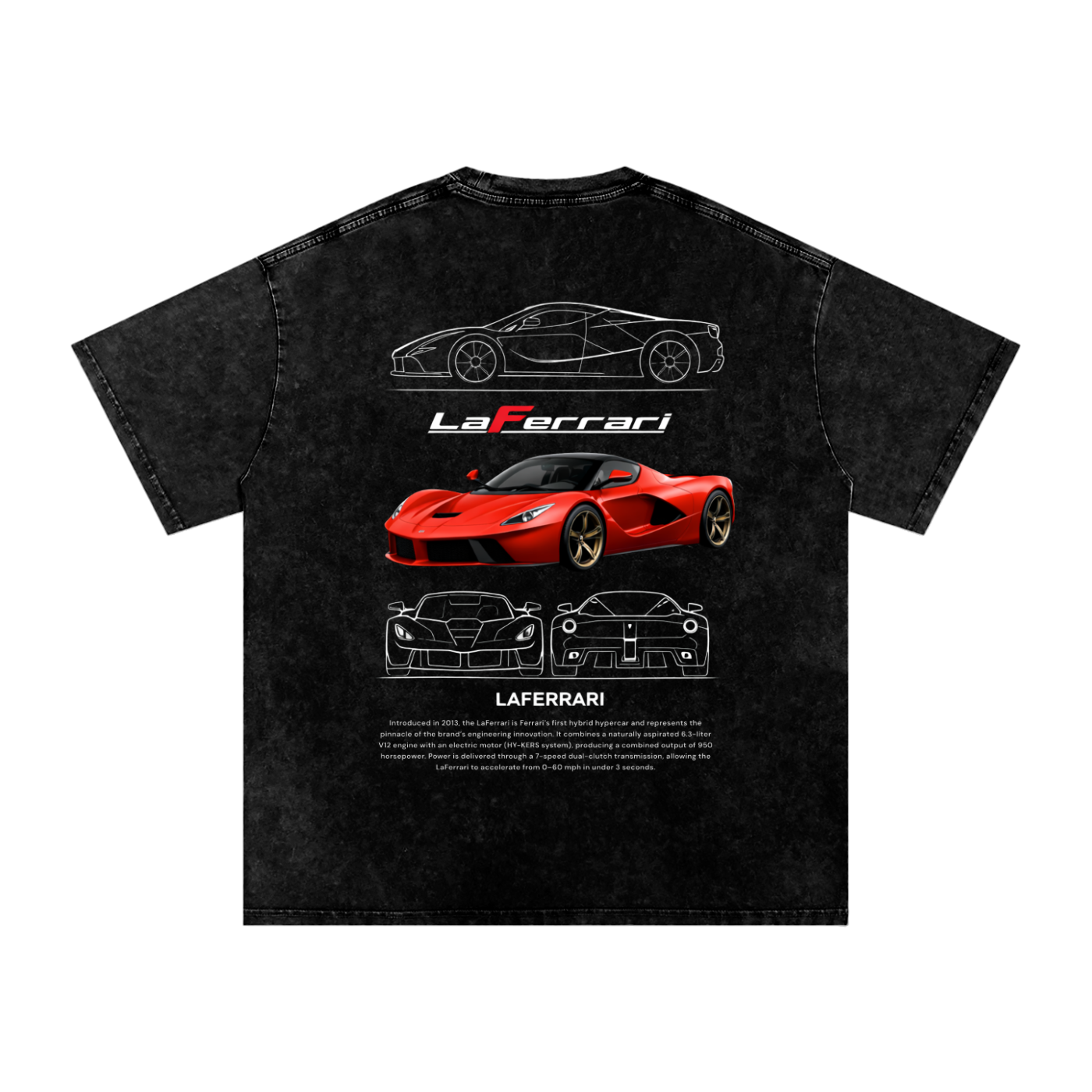 Ferrari LaFerrari Oversized Cotton T-Shirt