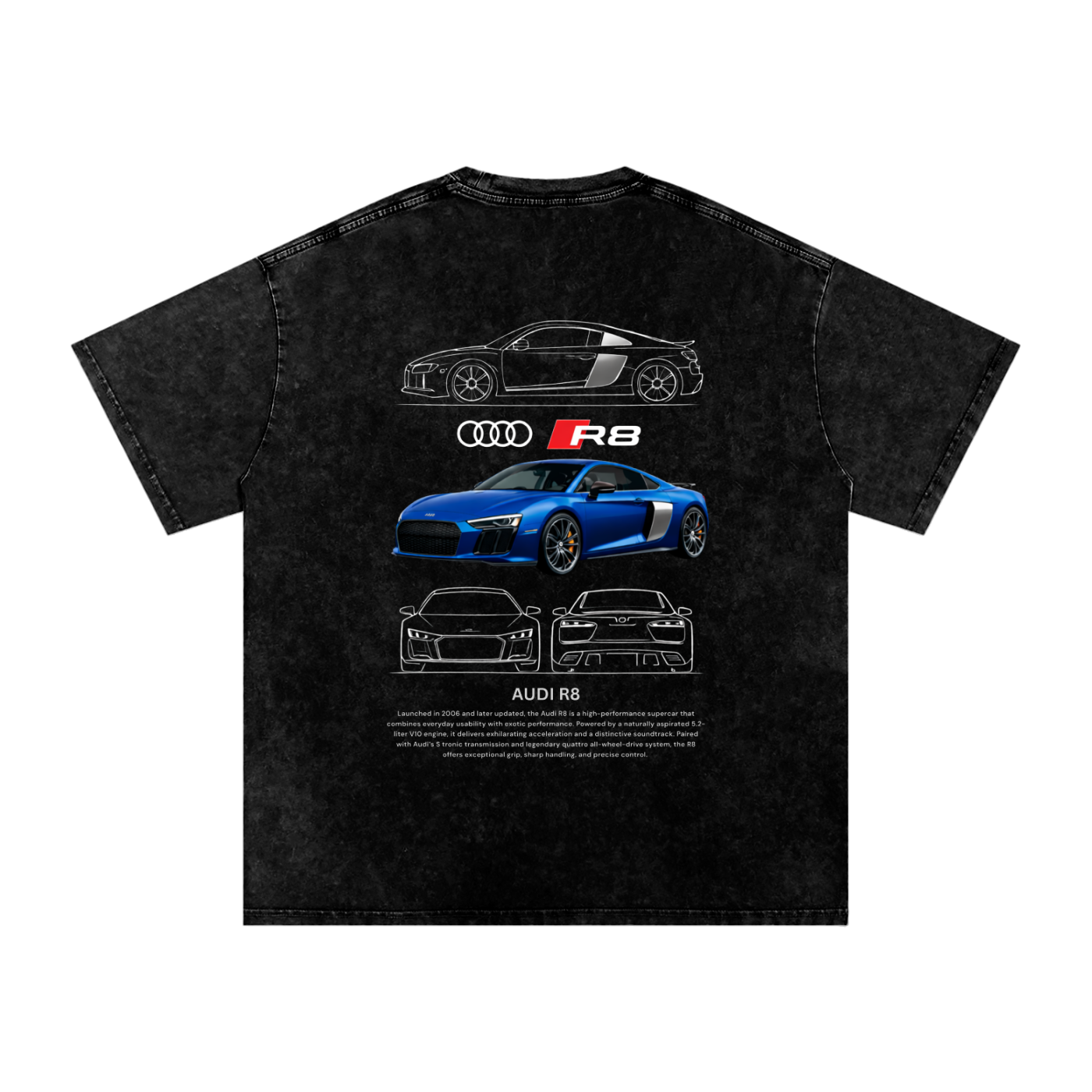 Audi R8 Oversized Cotton T-Shirt