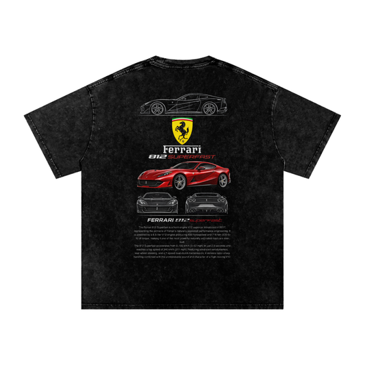Ferrari 812 Superfast Oversized Cotton T-Shirt